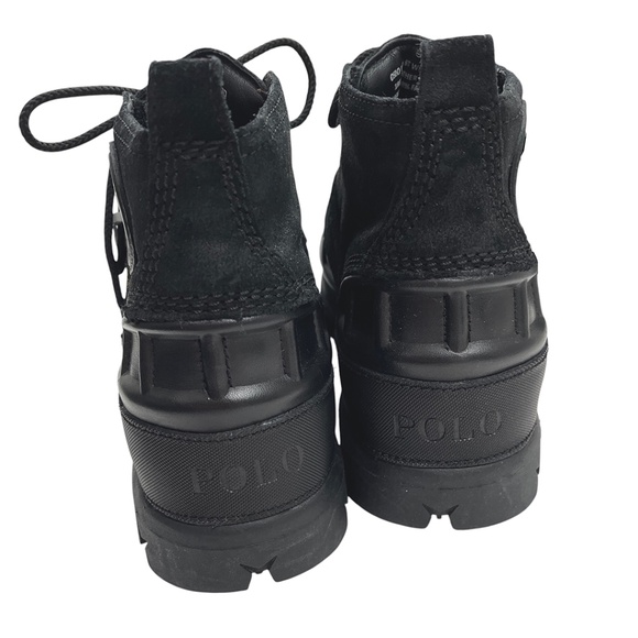 Polo Ralph Lauren Men’s Oslo Low Boot Leather & Suede Black 7D main image 5